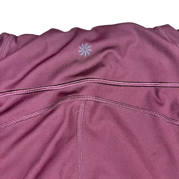 Athleta women’s plum purple ankle length athletic leggings ST - Picture 6 of 10